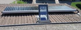 Solarkollektor auf Dach
